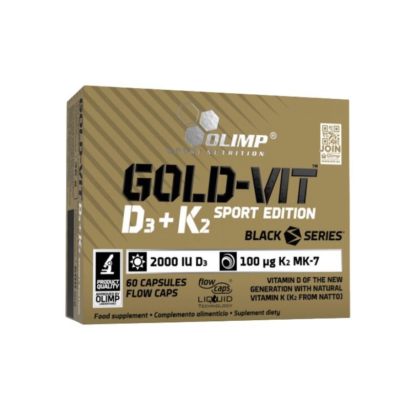 Gold Omega 3 D3 + K2 Sport Edition (60 kapsulas) - Olimp - Vitamins.lv