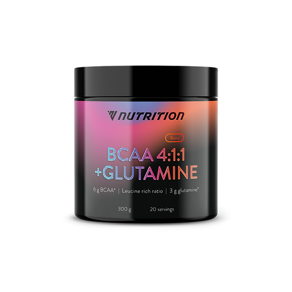 BCAA 4:1:1 + glutaminas (300 g)