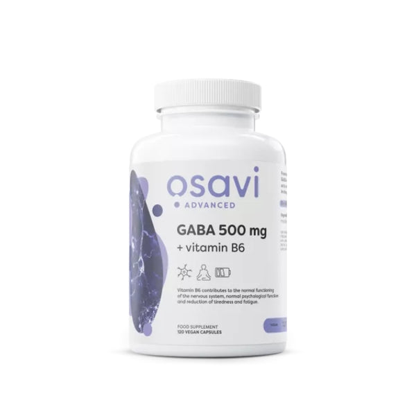 GABA 500 mg + vitamiin B6 (120 kapslit)