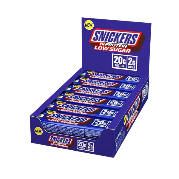 Snickers Low-Sugar Hi-Protein batoniņš (12 x 57 g)