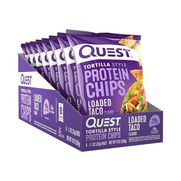 Quest Proteīna tortiljas čipsi (8 x 32 g) - Quest Nutrition - Vitamins.lv