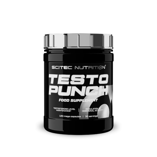 Testo Punch testosterona atbalsts (120 kapsulas)