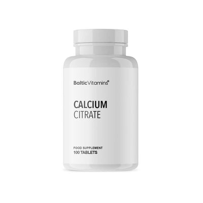Kalcija citrāts (100 tabletes)  BalticVitamins.