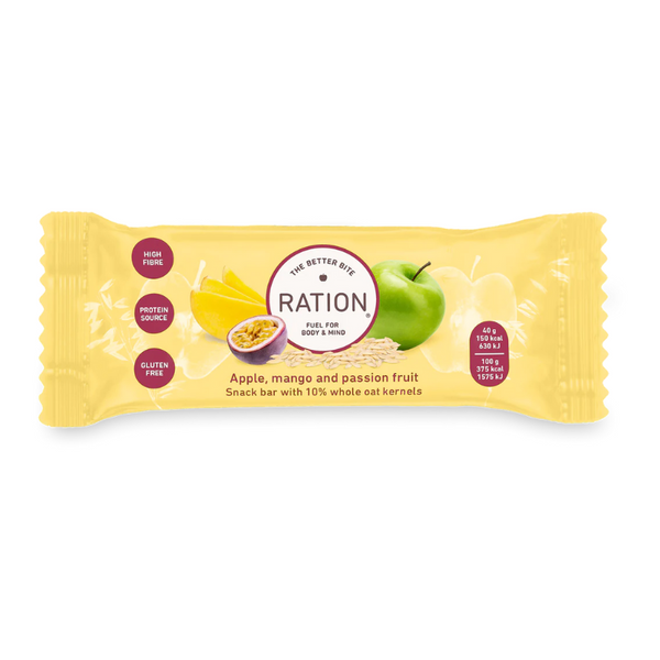 Ration Uzkodu batoniņš jogurta pārklājumā (40 g)  Ration.
