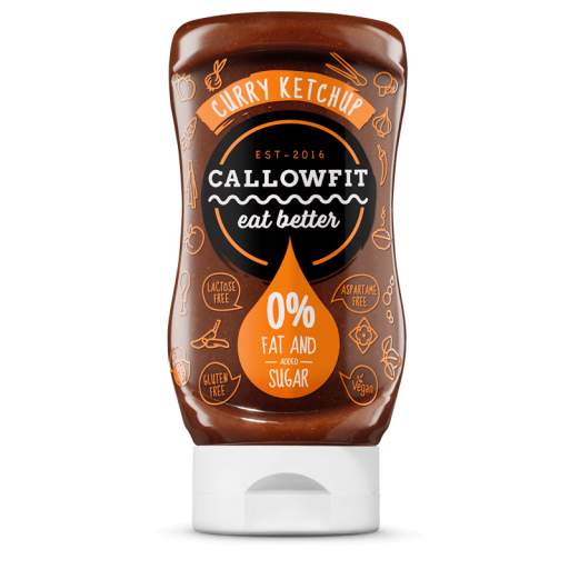 Karija kečups zema kaloriju satura mērce (300 ml)  Callowfit.